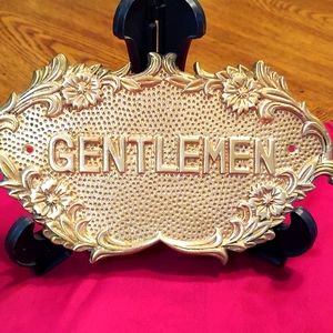 Heavy brass Gentlemen 🚹sign